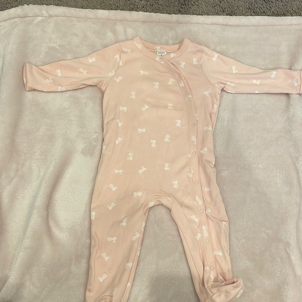 Nordstrom pink bunny pj